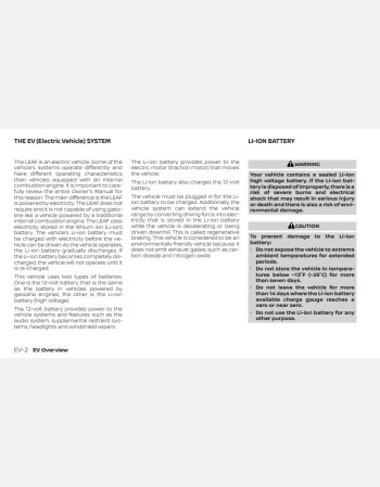 nissan leaf 2021 owners manual